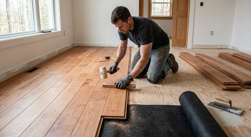Cherry Floor Installation in Arnold, MD