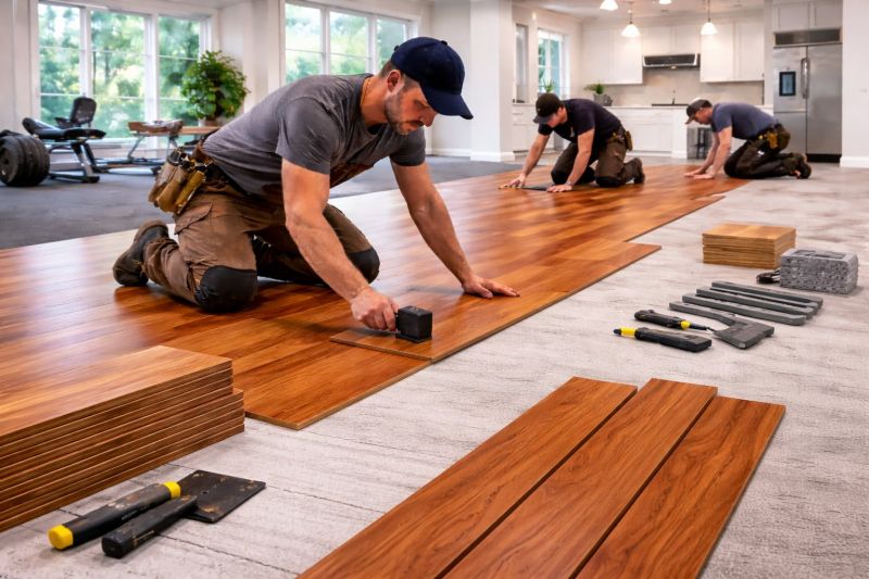 Cherry Floor Installation in Halethorpe, MD