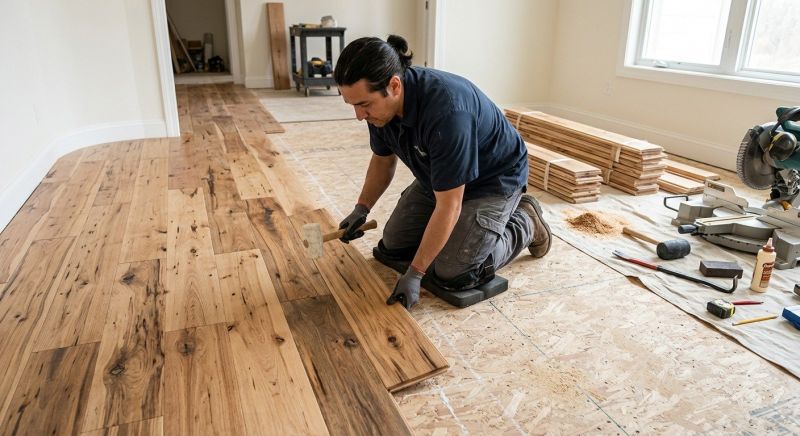 Hickory Floor Installation in Baltimore, MD