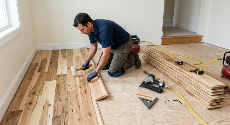 Hickory Floor Installation in Baltimore, MD