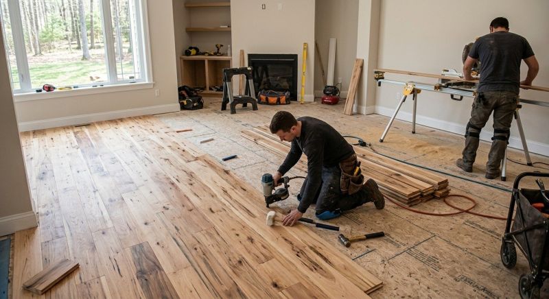 Hickory Floor Installation in Baltimore, MD