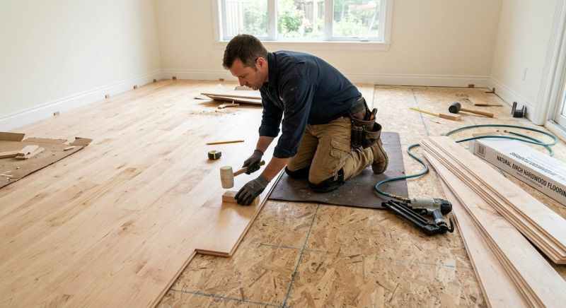 Maple Flooring Installation in Sykesville, MD