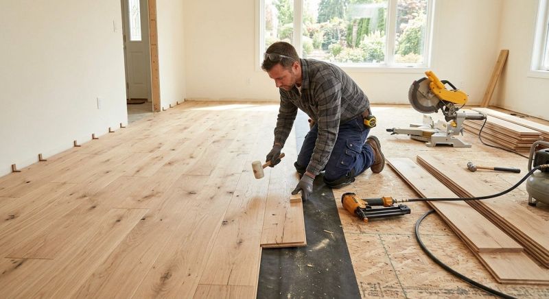Oak Floor Installation in Hydes, MD