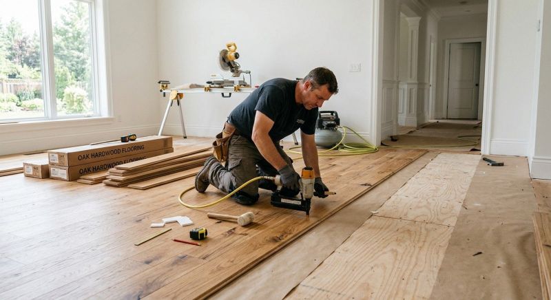 Oak Floor Installation in Middle River, MD
