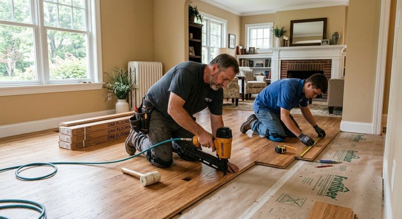 Oak Floor Installation in Nottingham, MD