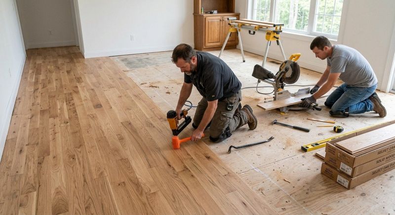 Oak Floor Installation in Owings Mills, MD