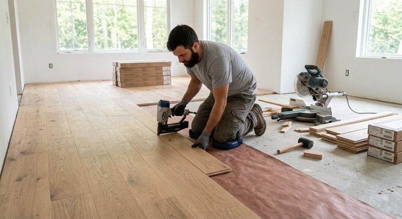 Oak Floor Installation in Owings Mills, MD