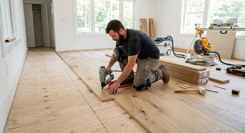 Oak Floor Installation in Perry Hall, MD