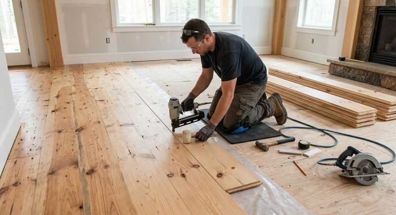 Pine Floor Installation in Baltimore, MD