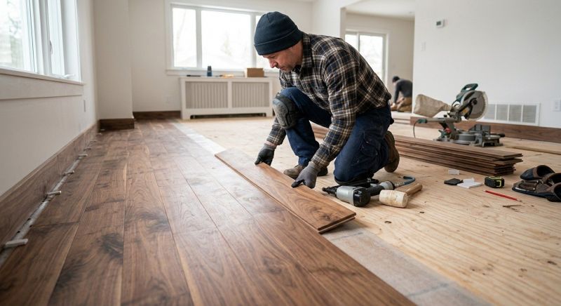 Walnut Flooring Installation in Baltimore, MD