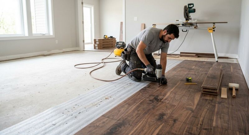 Walnut Flooring Installation in Baltimore, MD
