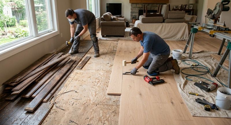 Wood Floor Replacement in Bowie, MD